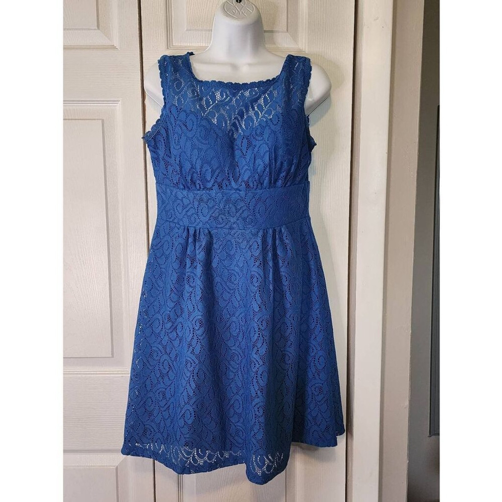 Dressbarn Blue Lace Dress